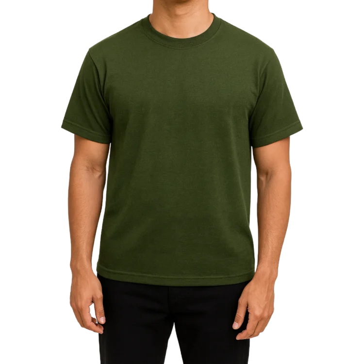 Men’s Classic Crew Neck T-Shirt – Dark Green