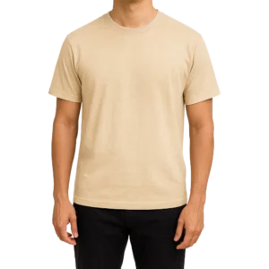 Men’s Classic Crew Neck T-Shirt – Beige 4 (Copy) (Copy) (Copy)