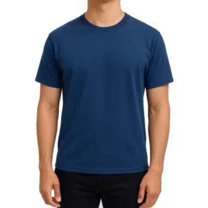 Men’s Classic Crew Neck T-Shirt – Navy Blue 1