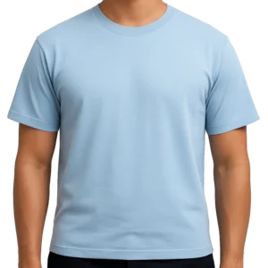 Men’s Classic Crew Neck T-Shirt – Sky Blue 3 (Copy)