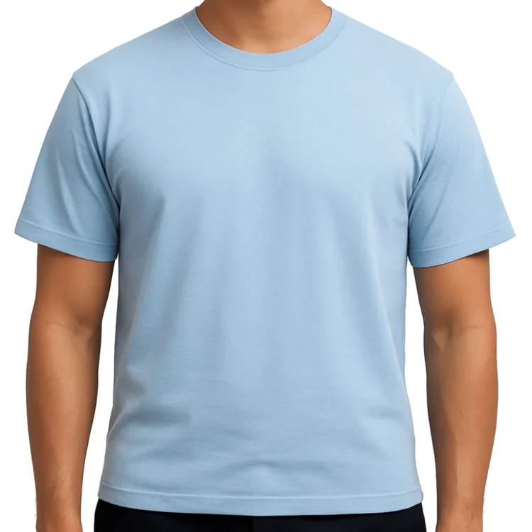 Men’s Classic Crew Neck T-Shirt – Sky Blue 3 (Copy)